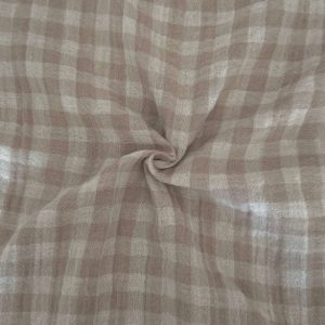 Gaze vichy beige