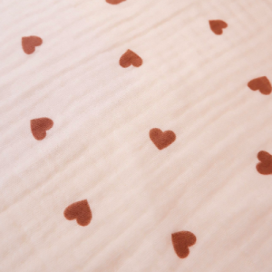 Gaze coeur chocolat