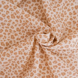 Gaze léopard beige