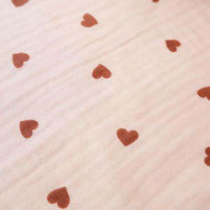 Gaze coeur chocolat