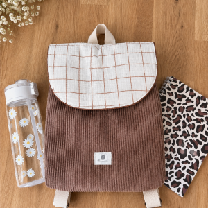 Sac à dos bébé fait main en velours